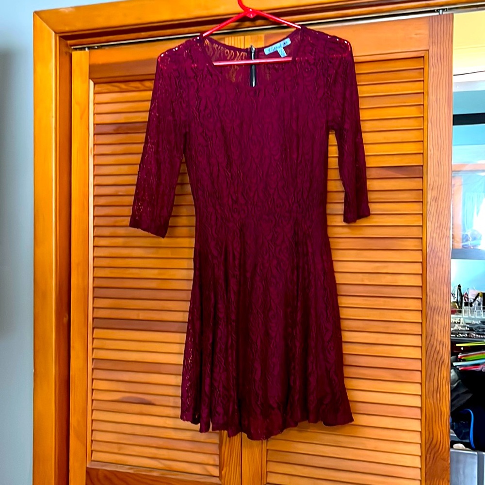 Purple lace dress